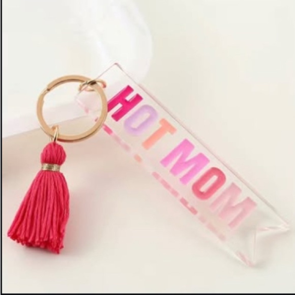 Hoy mom keychain